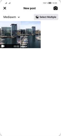 Press the required picture or video clip.