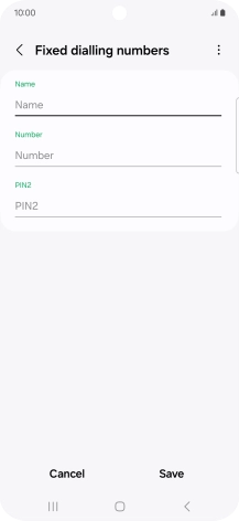 Press Name and key in the required name.