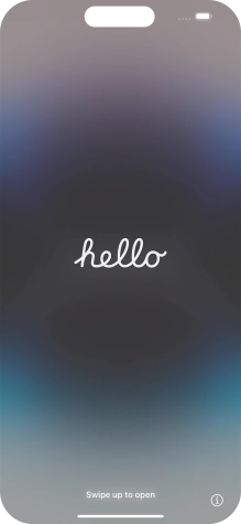 Slide your finger upwards starting from the bottom of the screen.