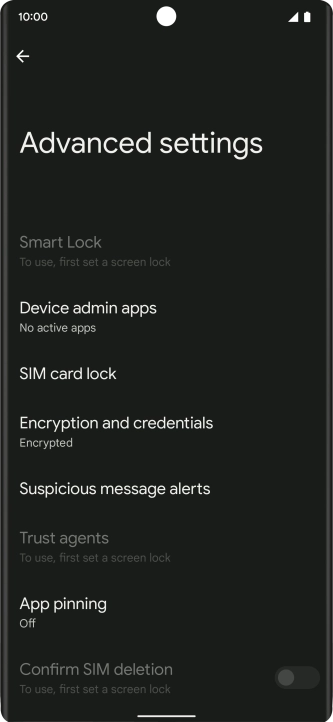 Press SIM card lock.