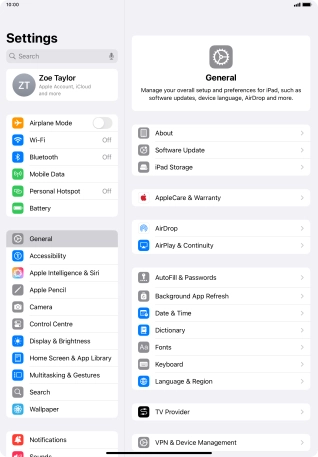 Press Personal Hotspot.