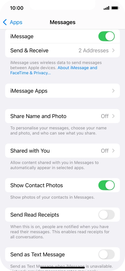 Press the indicator next to Press the indicator next to