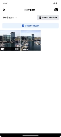 Press the required picture or video clip.