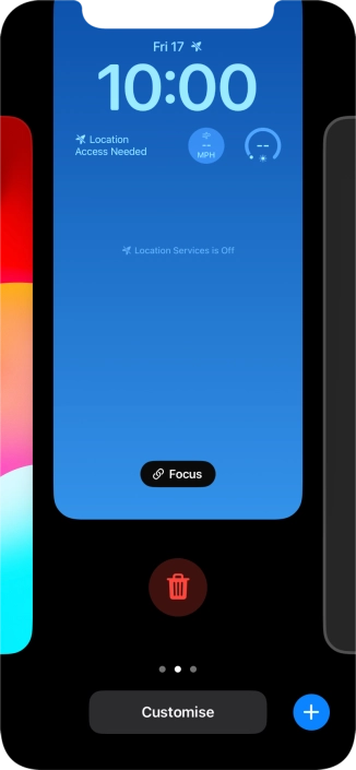 Press the delete icon.