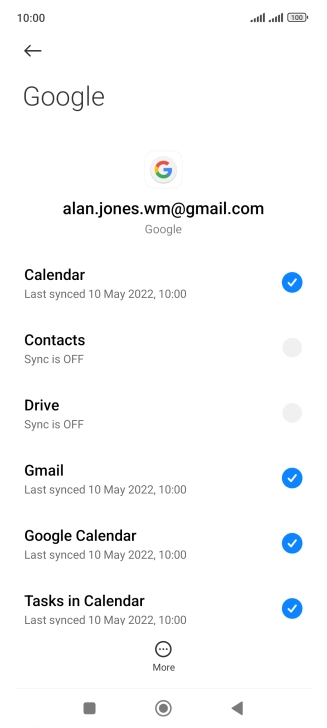 Press the field next to 