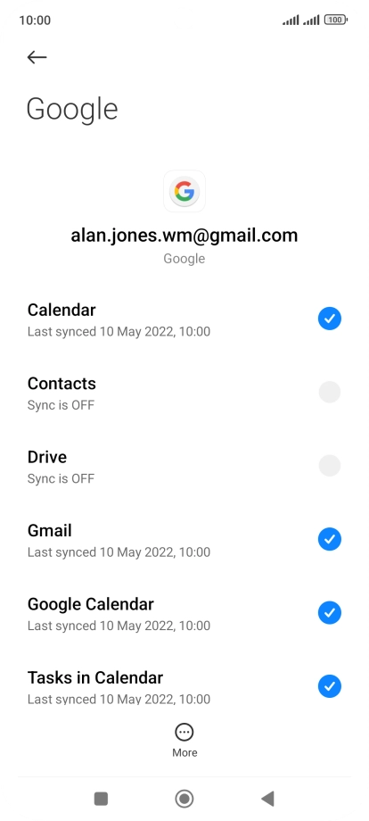 Press the field next to 