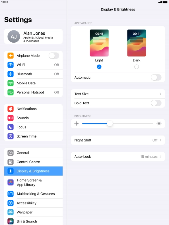 Press and drag the indicator below Press and drag the indicator below