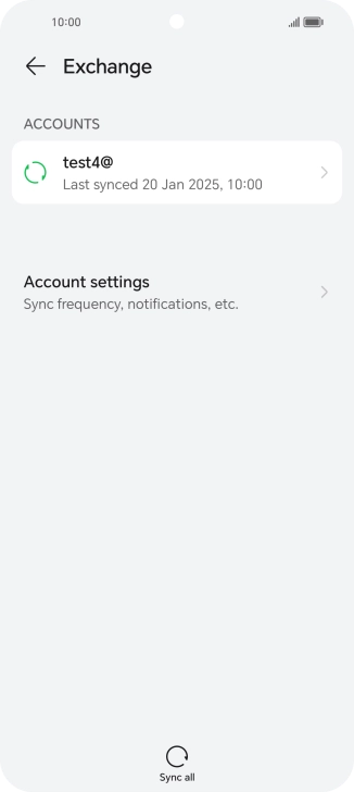 Press Account settings.