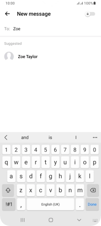 Press the required contact.