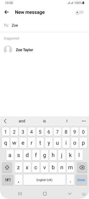 Press the required contact.