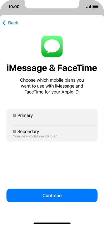 Press the required price plan.