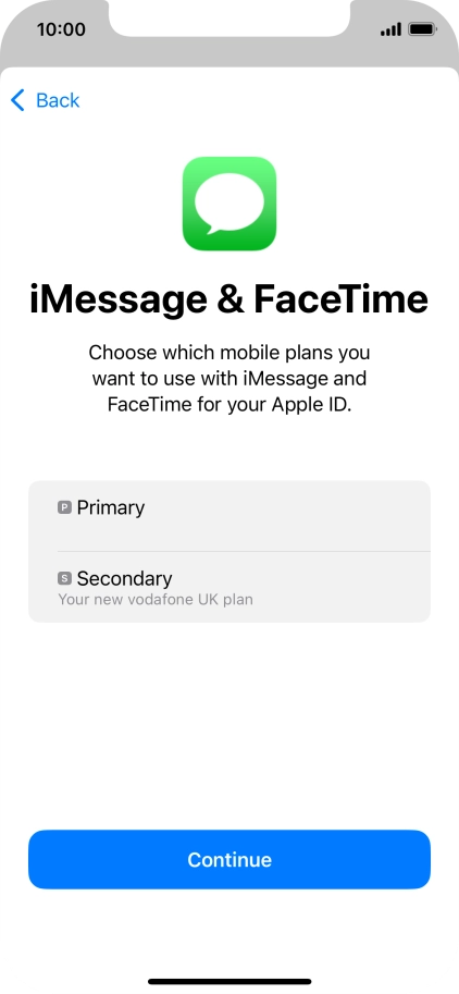 Press the required price plan.