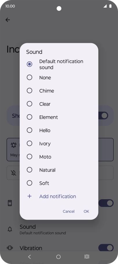 Press the required message tones to hear them.