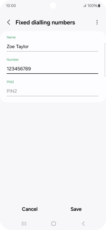 Press PIN2 and key in your PIN2. The default PIN2 is 1111.