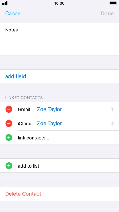 Press link contacts....