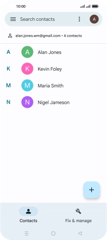 Press the Home key to return to the home screen.