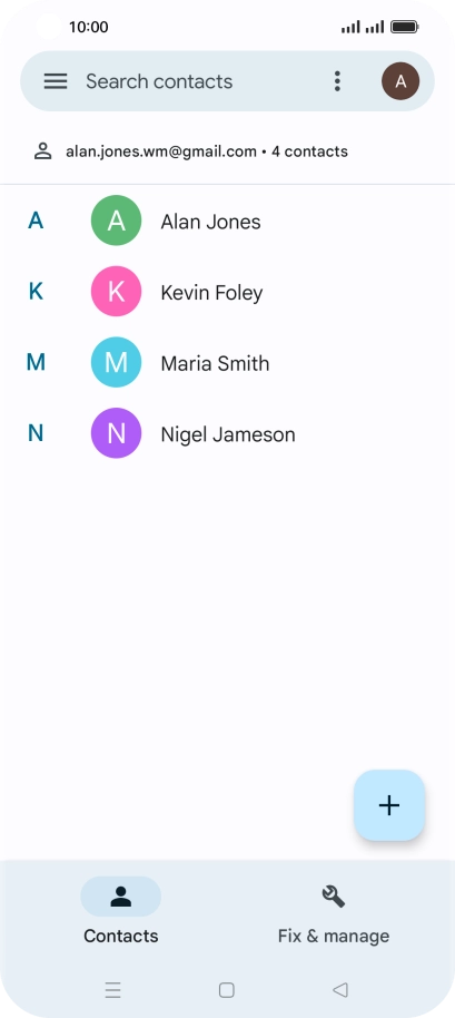 Press the Home key to return to the home screen.