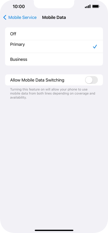 Press the required price plan. Press the required price plan.