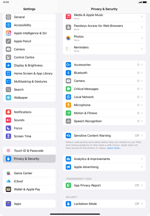 Press App Privacy Report.