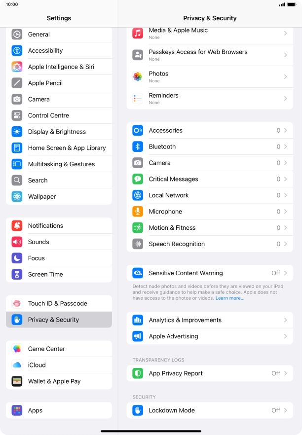 Press App Privacy Report.