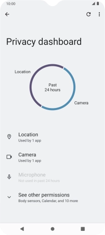 Press the required phone function.