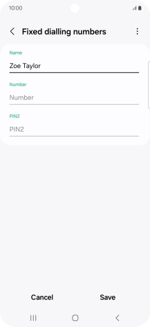 Press Number and key in the required phone number.