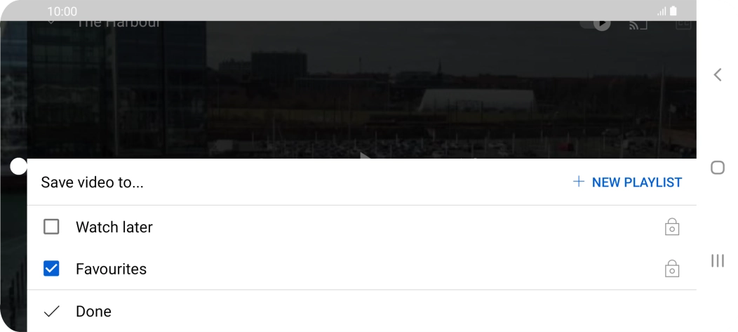 Press the required playlist.