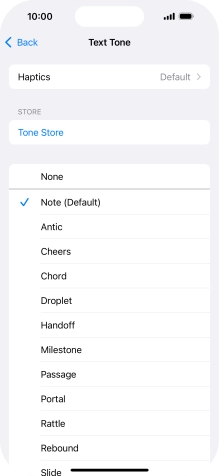 Press the required message tones to hear them.
