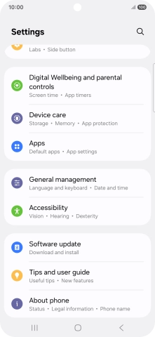 Press Software update. Press Software update.