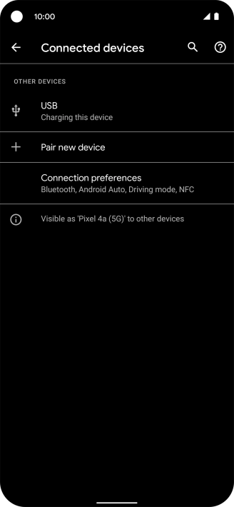 Press Connection preferences.