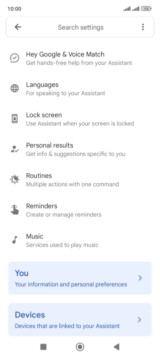 Press Hey Google & Voice Match.