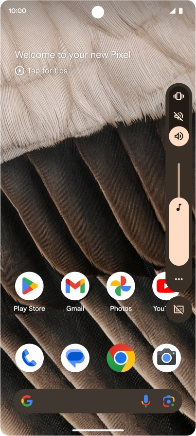 Press the silent mode icon to turn on the function.