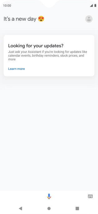 Press the profile icon.