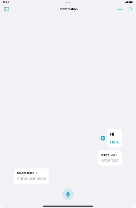 Press the menu icon.