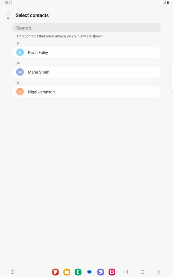 Press the field above 