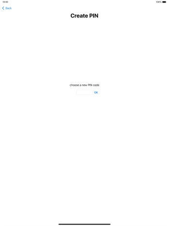 Key in a new four-digit PIN and press OK.