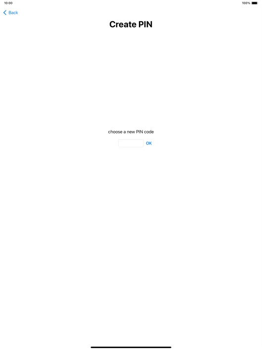 Key in a new four-digit PIN and press OK.