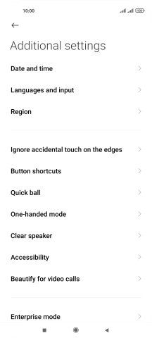 Press Languages and input.