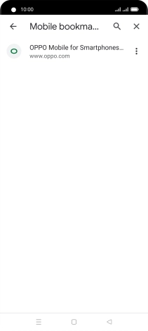 Press the required bookmark.