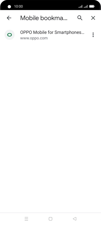 Press the required bookmark.