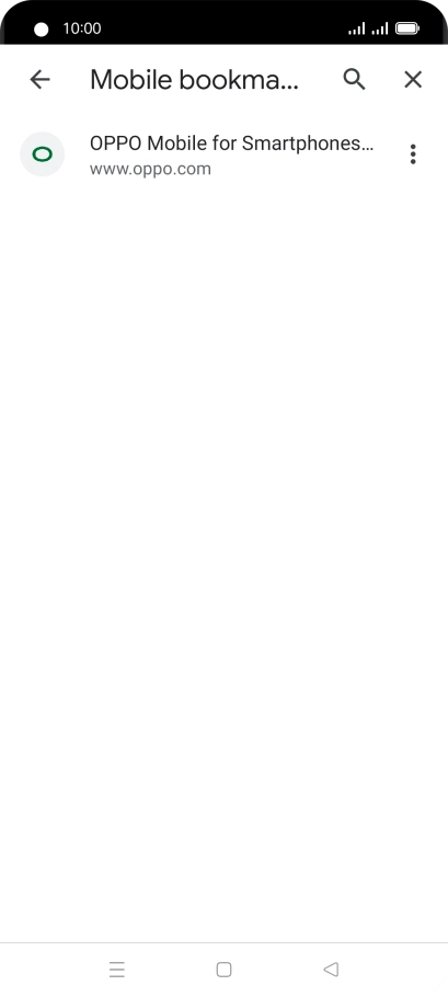 Press the required bookmark.