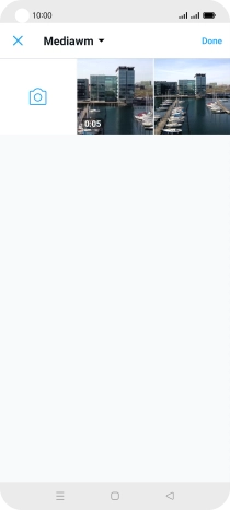 Press the required picture or video clip.