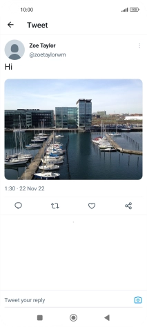Press the text input field.