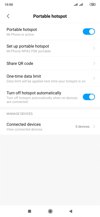 Press the Home key to return to the home screen.
