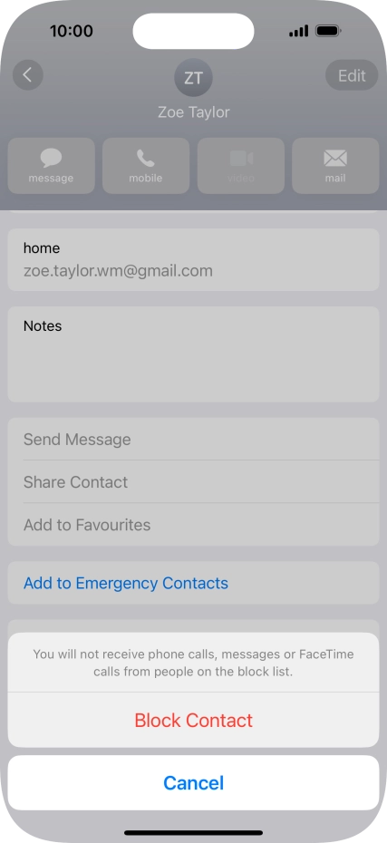 Press Block Contact.