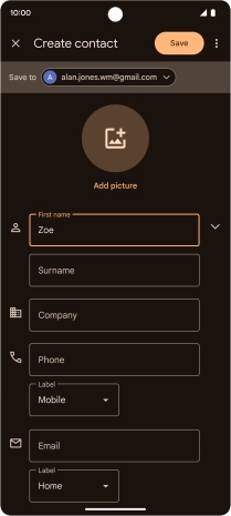 Press Surname and key in the required last name.