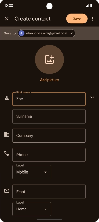 Press Surname and key in the required last name.