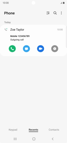 Press the info icon. Press the info icon.