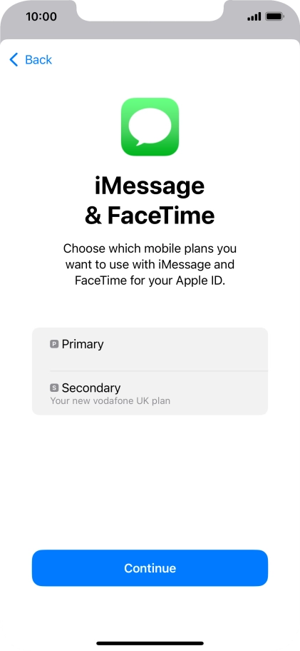 Press the required price plan. Press the required price plan.