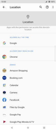 Press the required app.